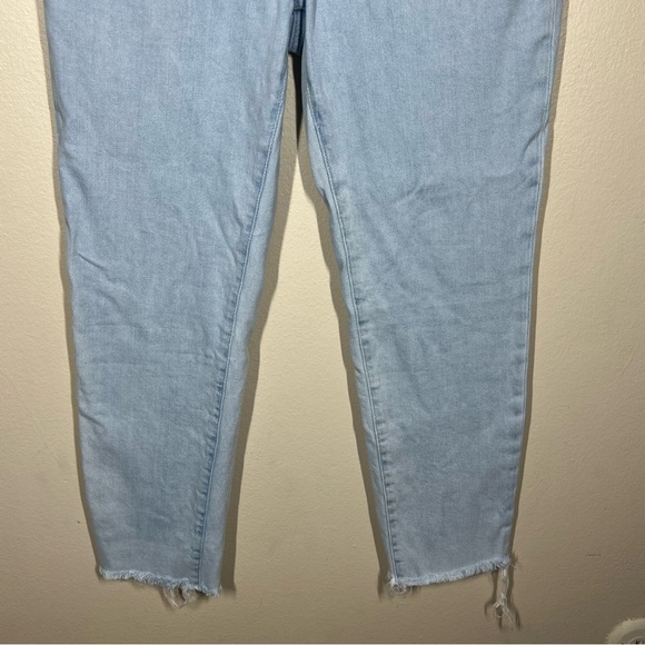 Good American Women’s Light Wash Skinny Jeans Fray Hem Size 12 / 31 - Picture 3 of 7